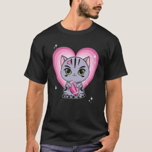 Camiseta Futebol rosa de gato-do-mato-curto americano