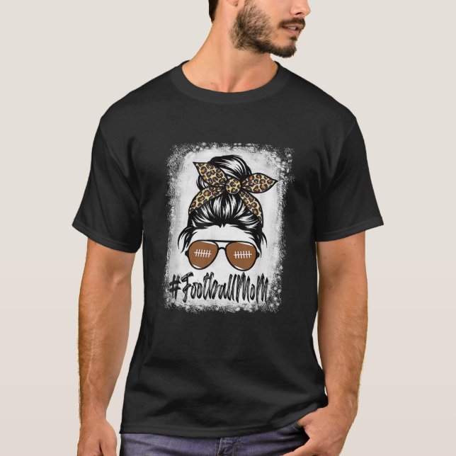 Camiseta Futebol Sangrento A Mãe A Vida Com Leopardo E Mens (Frente)