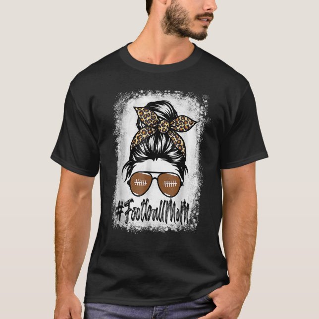 Camiseta Futebol Sangrento A Mãe A Vida Com Leopardo E Mens (Frente)