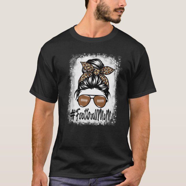 Camiseta Futebol Sangrento A Mãe A Vida Com Leopardo E Mens (Frente)