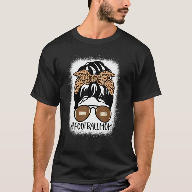 Camiseta Futebol Sangrento A Mãe A Vida Com Leopardo E Mens (Frente)