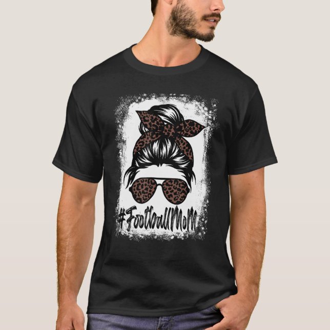 Camiseta Futebol Sangrento A Mãe A Vida Com Leopardo E Mens (Frente)