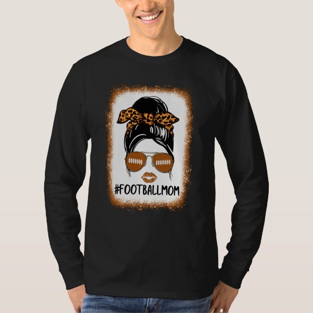 Camiseta Futebol Sangrento A Mãe A Vida Com Leopardo E Mens (Frente)