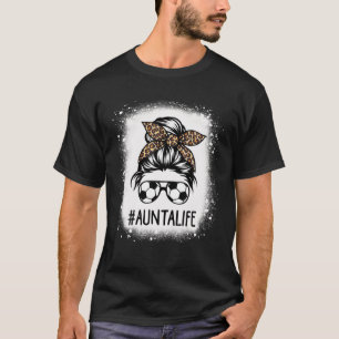 Camiseta Futebol Sangrento Aunta Life Leopard Messy Bun Mot