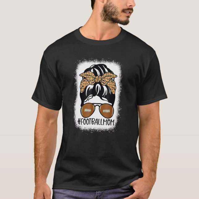 Camiseta Futebol Sangrento Mãe Vida Mensagem Bun Leopard Mo (Frente)