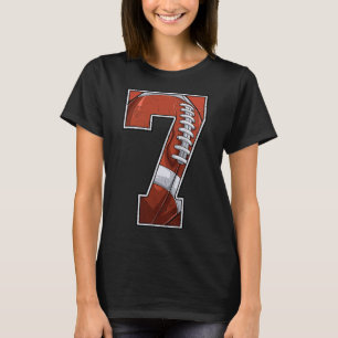 Camiseta Futebol Sétimo 7º Aniversário Menino 7 Sete Anos d
