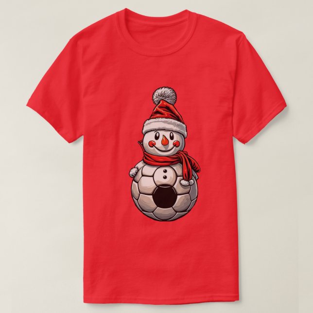 Camiseta Futebol Snowman Natal (Frente do Design)