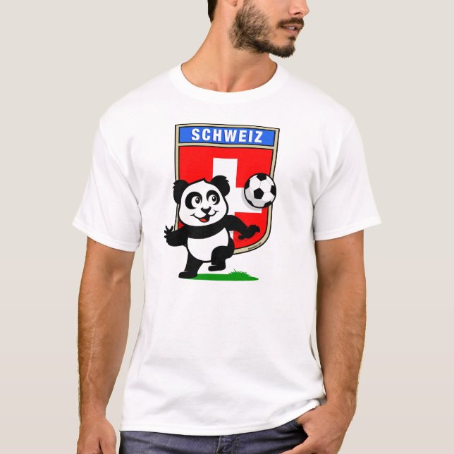 Camiseta Futebol suíço Panda (camisas leves) (Frente)