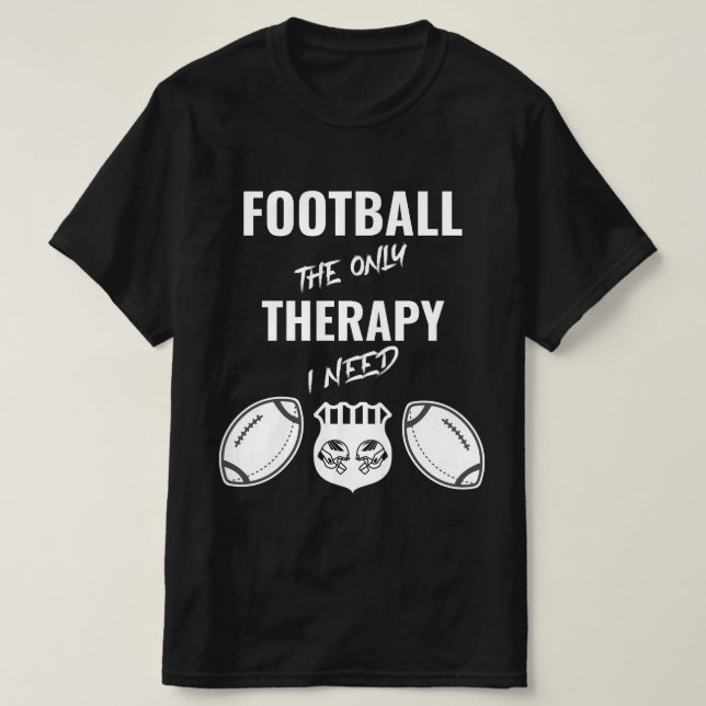 Camiseta "Futebol Terapêutico - Design Gráfico do Dia do Jo (Frente do Design)