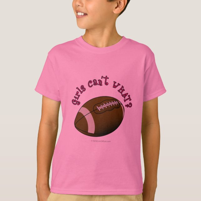 Camiseta Futebol - Texto Rosa (Frente)