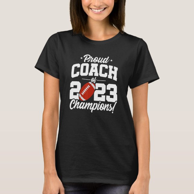 Camiseta Futebol treinador campeão 2023 Escola Futebol Co (Frente)