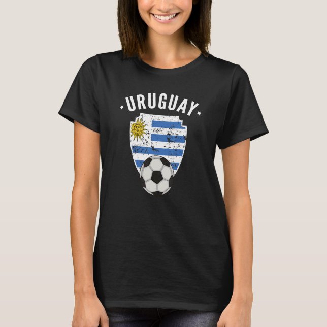 Camiseta Futebol Uruguai Bandeira Imprensa uruguaio (Frente)