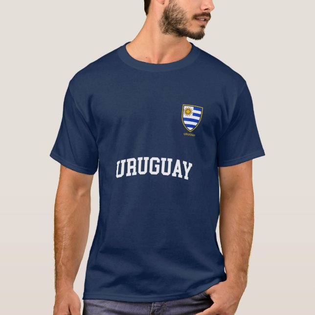 Camiseta Futebol uruguaio do time de esportes Jersey (Frente)
