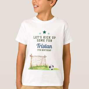 Camiseta Futebol “Vamos Divertir-nos” Aniversário de Qualqu