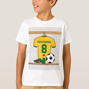 Camiseta Futebol Verde Personalizado Jersey
