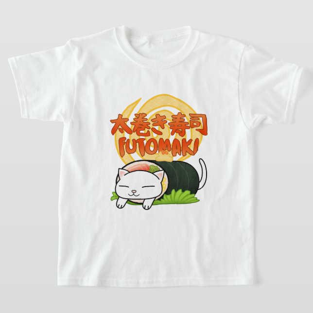 Camiseta Futomaki Sushi Cat (Postura )