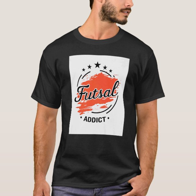 Camiseta Futsal Addict Graphic Indoor Soccer Player Footbal (Frente)