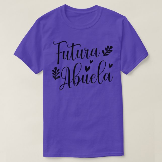Camiseta Futura Abuela Espanhola Avó Grávida Announeme (Frente do Design)