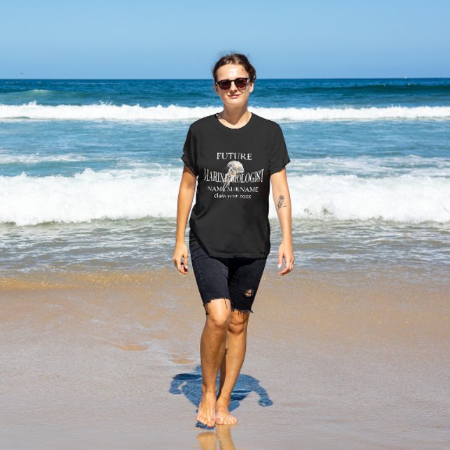 Camiseta Futura carreira em Biólogo Marinho Estudante de Ed (Criador carregado)