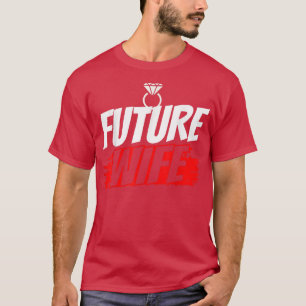 Camiseta Futura Esposa Festa de Casamento Fofa Noiva Soltei