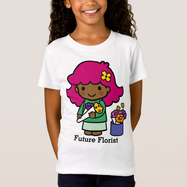 Camiseta Futura Florista com Flores (Frente)