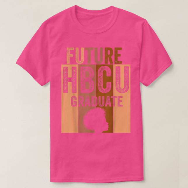 Camiseta Futura Hbcu Formando História Negra Menina de Facu (Frente do Design)