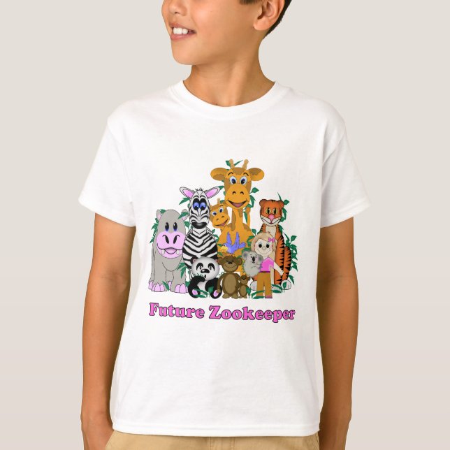 Camiseta Futura Menina Zookeeper (Frente)