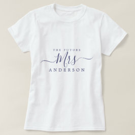 Camiseta Futura Sra. Roteiro Nome Personalizado Noiva a ser