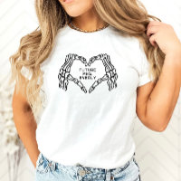 Futura Sra. Women Shirts Gótica Skeleton Mãos