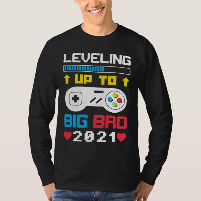 Camiseta Future Brother 2021  Leveling Up To Big Bro 2021 (Frente)