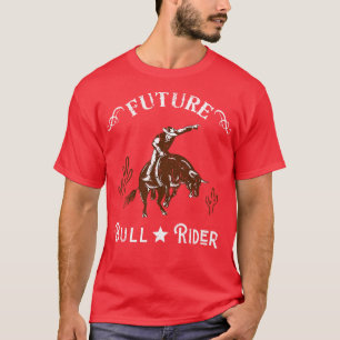 Camiseta Future Bull Rider Cowboy Ocidental do Texas