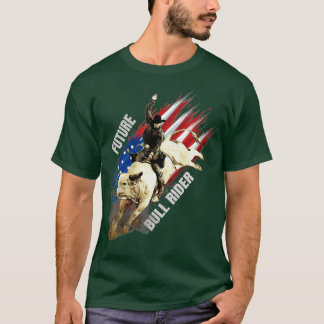 Camiseta Future Bull Rider Gift Patriotic American Flag for