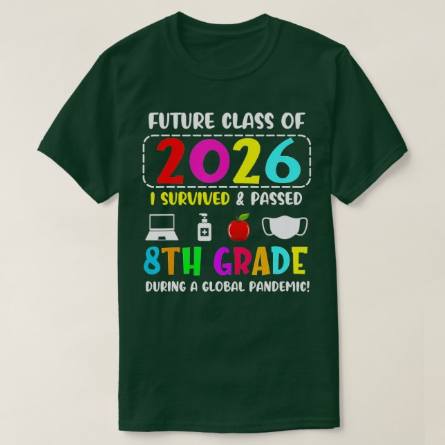 Camiseta Future Class Of 2026 8th Grade Graduation 2022 Stu (Frente do Design)