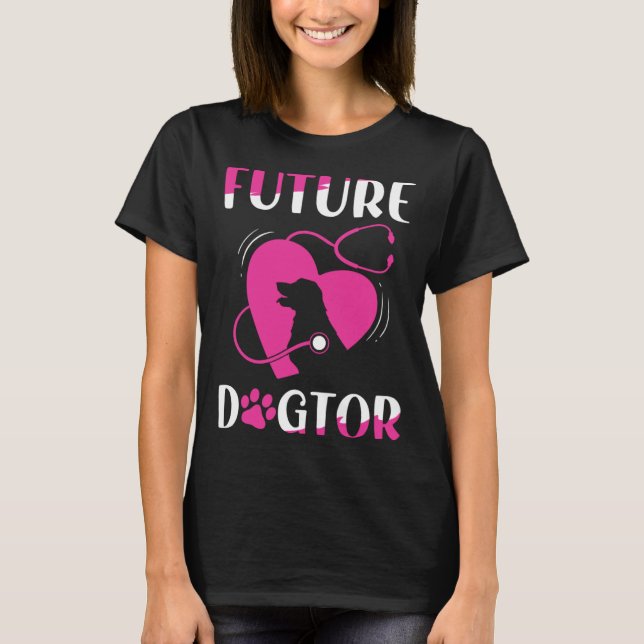 Camiseta Future Dogtor Cute Aspiring Veterinarian (Frente)