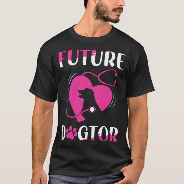 Camiseta Future Dogtor Cute Aspiring Veterinarian (Frente)