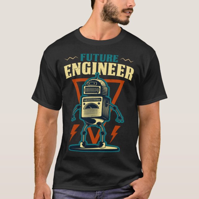 Camiseta Future Engineer Costume Robot Robotics Adults & Ki (Frente)