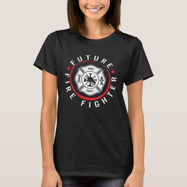 Camiseta Future Firefighter Fire Rescue Firefighter Departm (Frente)