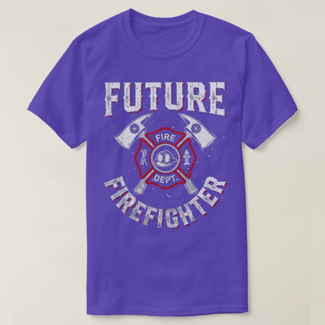 Camiseta Future Firefighter Men Women Thin Red Line Firefig (Frente do Design)