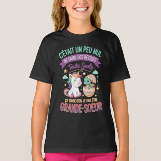 Camiseta Future Grande Soeur Bêtises Idée Cadeau Annonce 