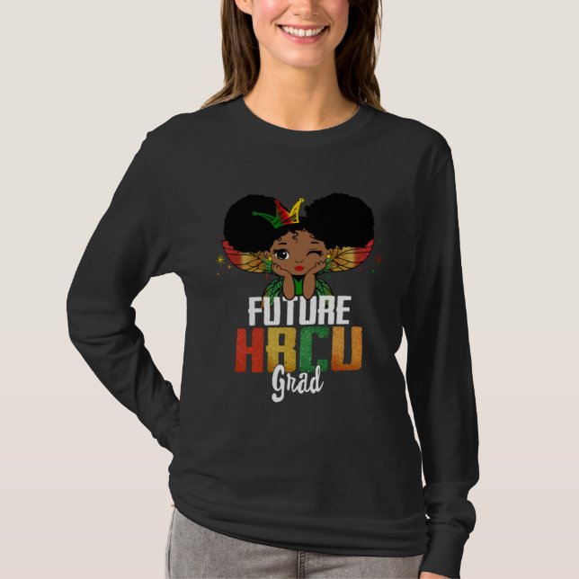 Camiseta Future HBCU Grad Afro African Black Girls Kid Futu (Frente)