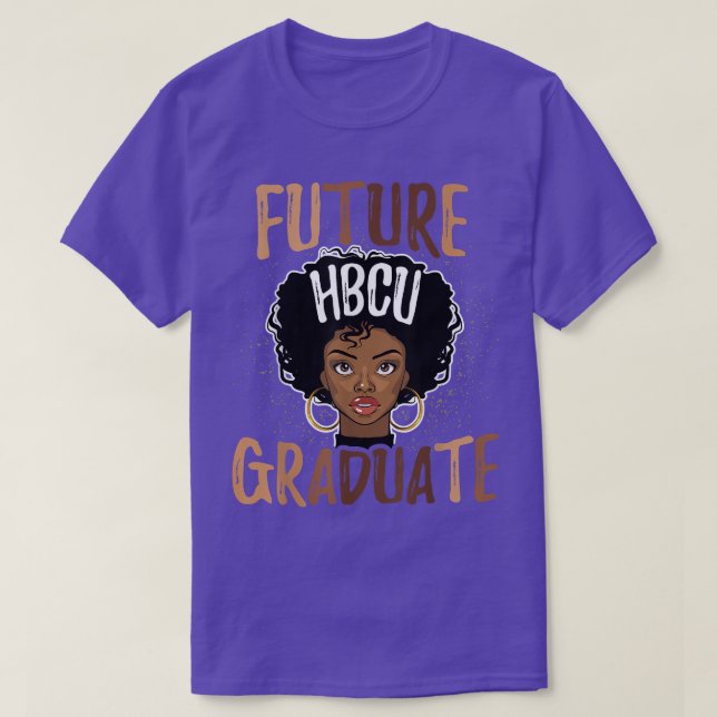 Camiseta Future HBCU Grad History Black College Girl Women  (Frente do Design)