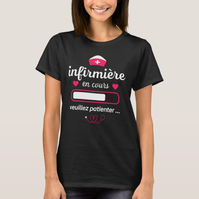Camiseta Future Infirmière Étudiante Infirmière En Cours (Frente)