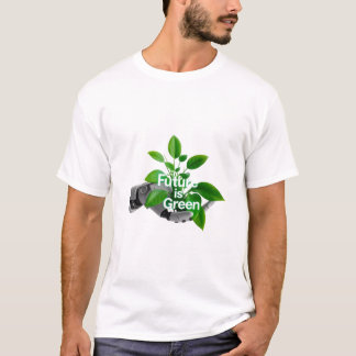 Camiseta Future is Green: Eco-Friendly Robot