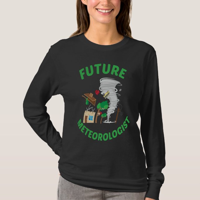 Camiseta Future Meteorologist Kid Cute Weather Forecast Met (Frente)