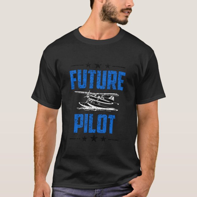 Camiseta Future Pilot Aircraft Small Airplane Private (Frente)