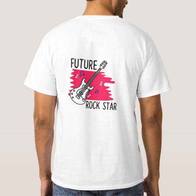 Camiseta "Future Rock Star Graphic T-Shirt Design" (Verso)