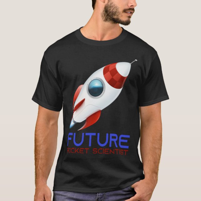 Camiseta Future Scientist Science Rocket Ship Kids  Astrona (Frente)