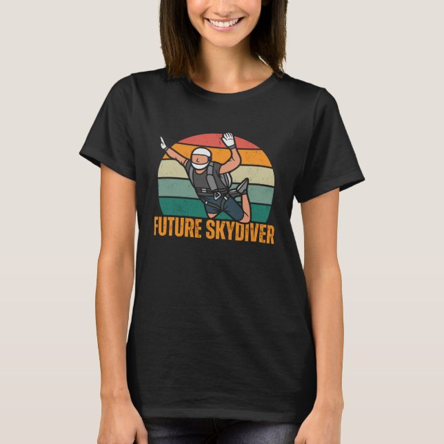 Camiseta Future Skydiver  Skydiving Parachutist (Frente)