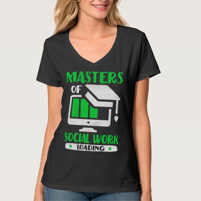Camiseta Future Social Worker Masters Of Social Work MSW Gr (Frente)