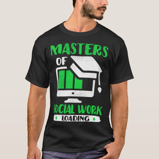 Camiseta Future Social Worker Masters Of Social Work MSW Gr (Frente)